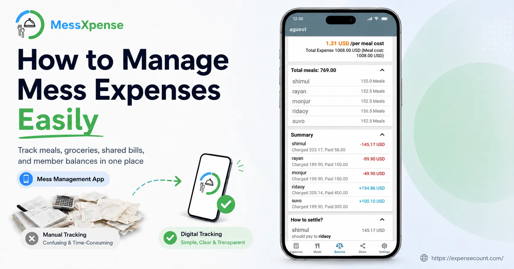 Simplify Your Mess Budget with a Mess Management App